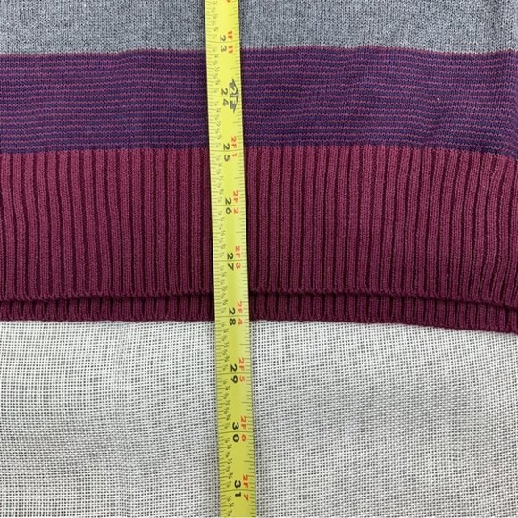 Club Room Men's Stripe V-Neck Sweater size XL - Picture 5 of 9